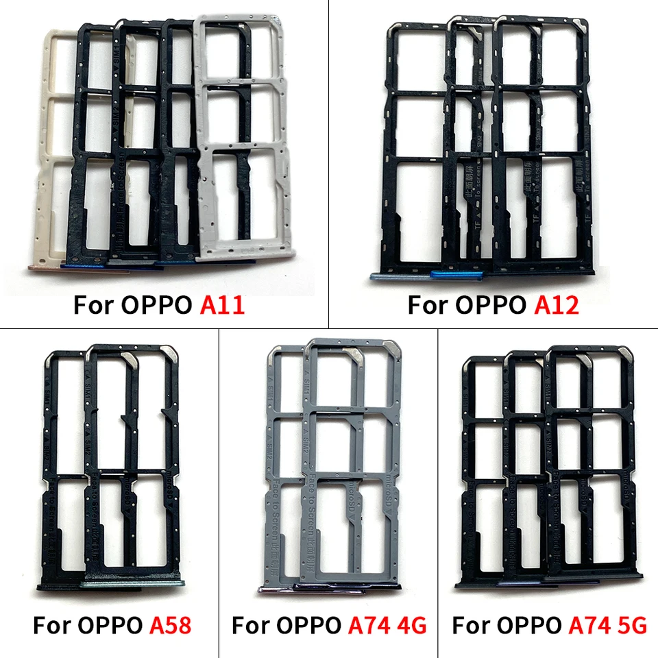 Plateau De Carte SIM Pour OPPO Reno12 Reno11 F Reno 11 12 F Pro 5G, Support De Fente, Adaptateur De Prise, Pièces De Réparation