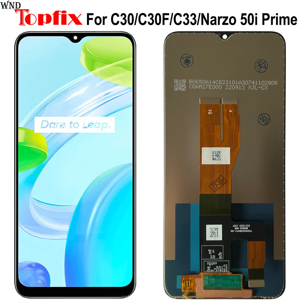 

6.5" For OPPO Realme C30 C30F C33 LCD Display Touch Screen Digitizer Assembly For Realme Narzo 50i Prime LCD Screen