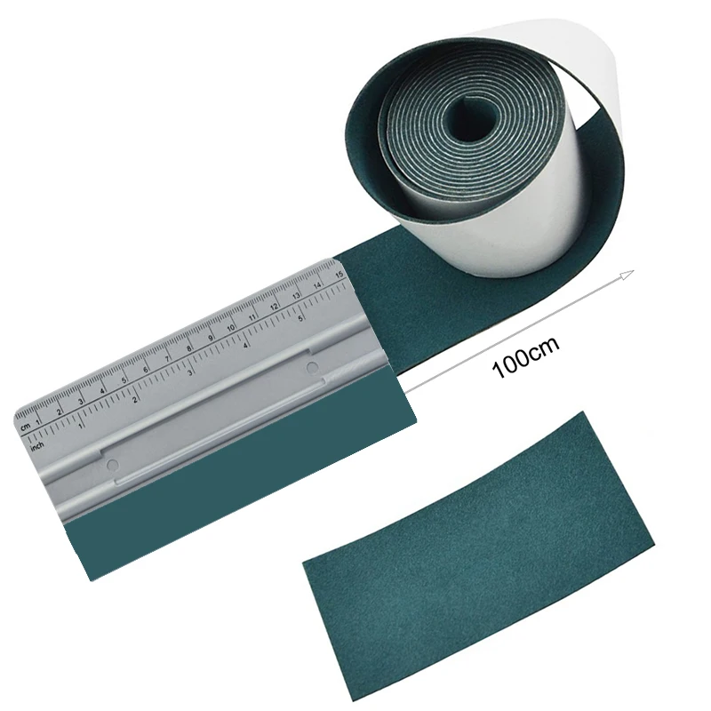 EHDIS 100CM Suede Felt Cloth for 10cm Card Squeegee Vinyl Car Wrap Window Tint Scraper Tool Replaceable No Scratch Edge Protect