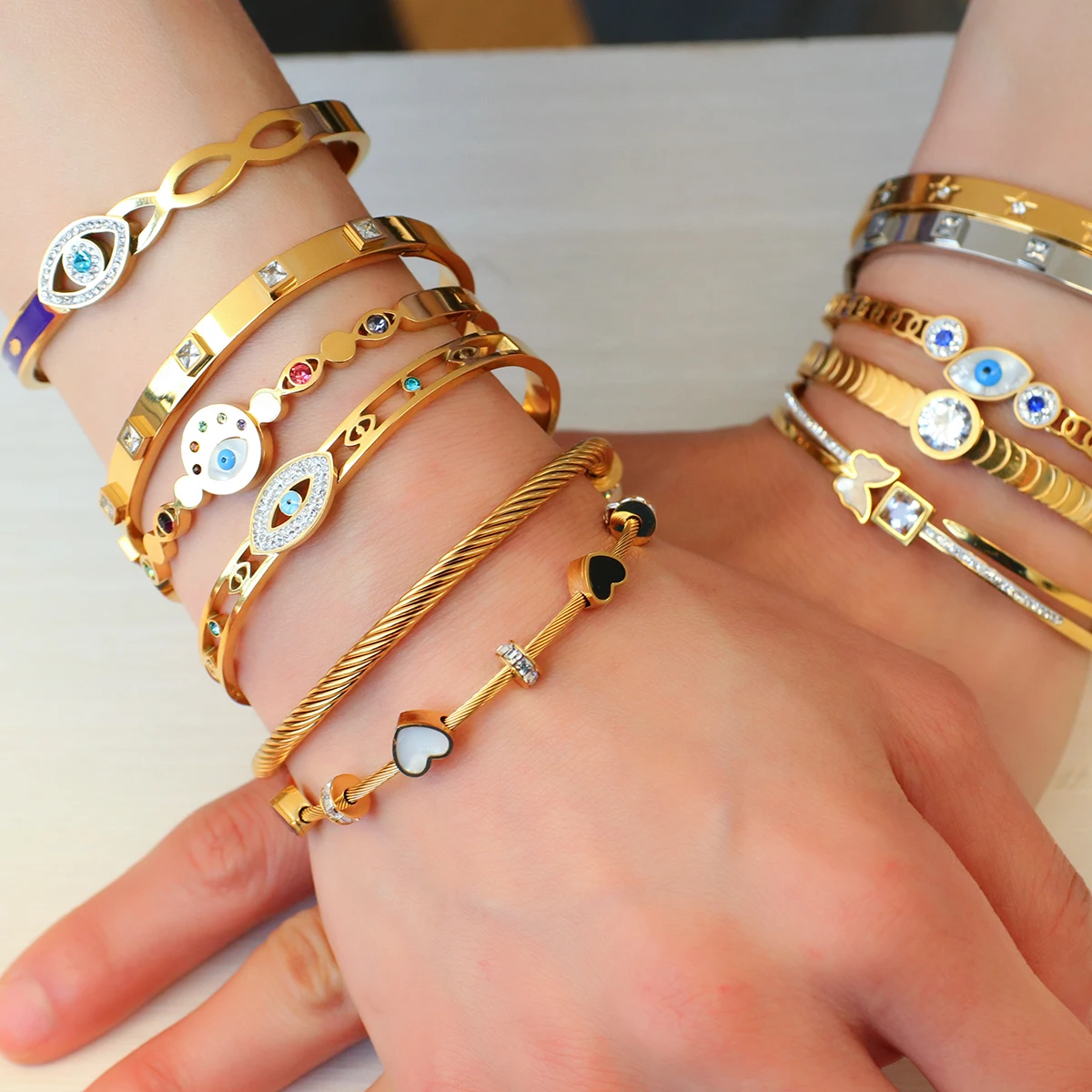 Bracelet Œil Bleu Porte-Bonheur | Protection & Chance | L'Atelier D'Eva