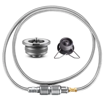 캠핑 가스 스토브 어댑터 부탄 가스 어댑터 버너 연장 호스 이소가스 아답타 야외 캠핑 용품  1m