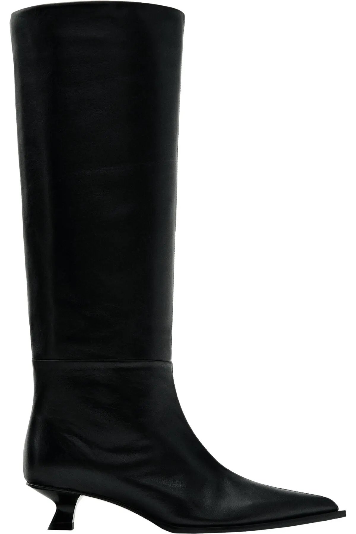 人気マッシモデュッテイ⭐︎レザー ロングブーツ Massimo Dutti - Heeled leather boots - Limited Edition