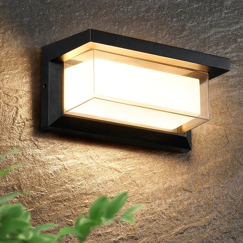 Led Wall Lamp Outdoor Wall Light Waterproof IP66 Motion Sensor Outdoor Lighting Porch Balcony Garden