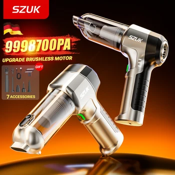SZUK NEW C017MAX Car Vacuum Cleaner Portable Handheld Mini Vacuum Cleaner Wireless Strong Suction Car Cleaner Cleaning Machine 1