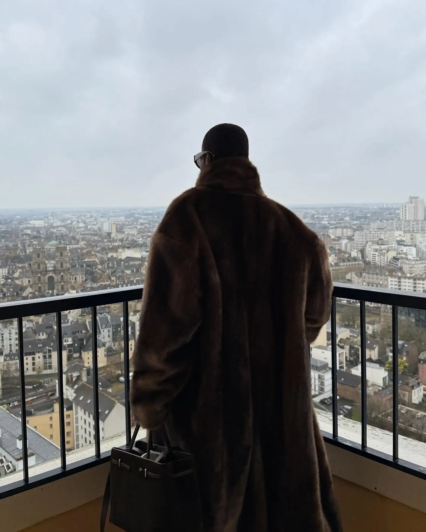 Women's Faux Fur Lapel Long Coat