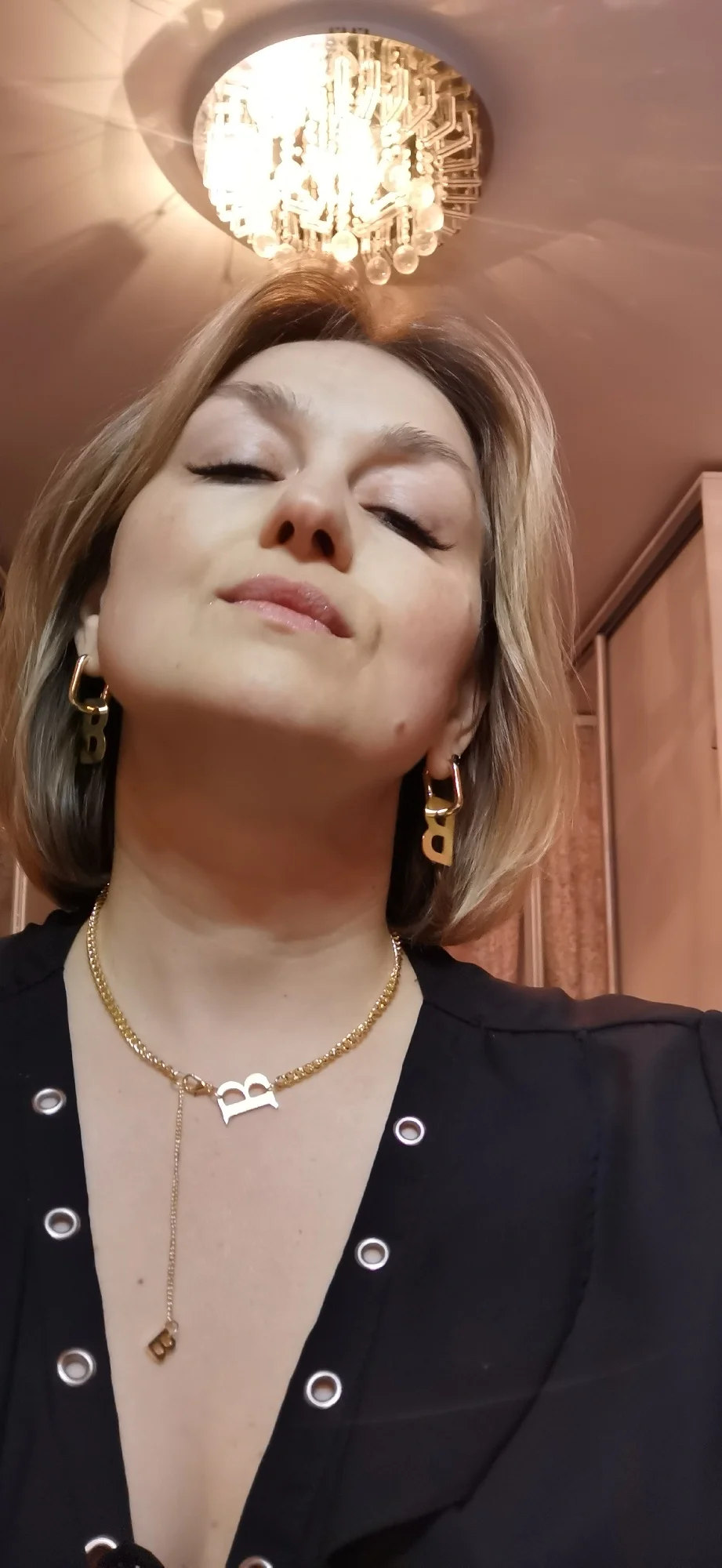 Women Letter B Drop Earrings Earrings Jewelry photo review