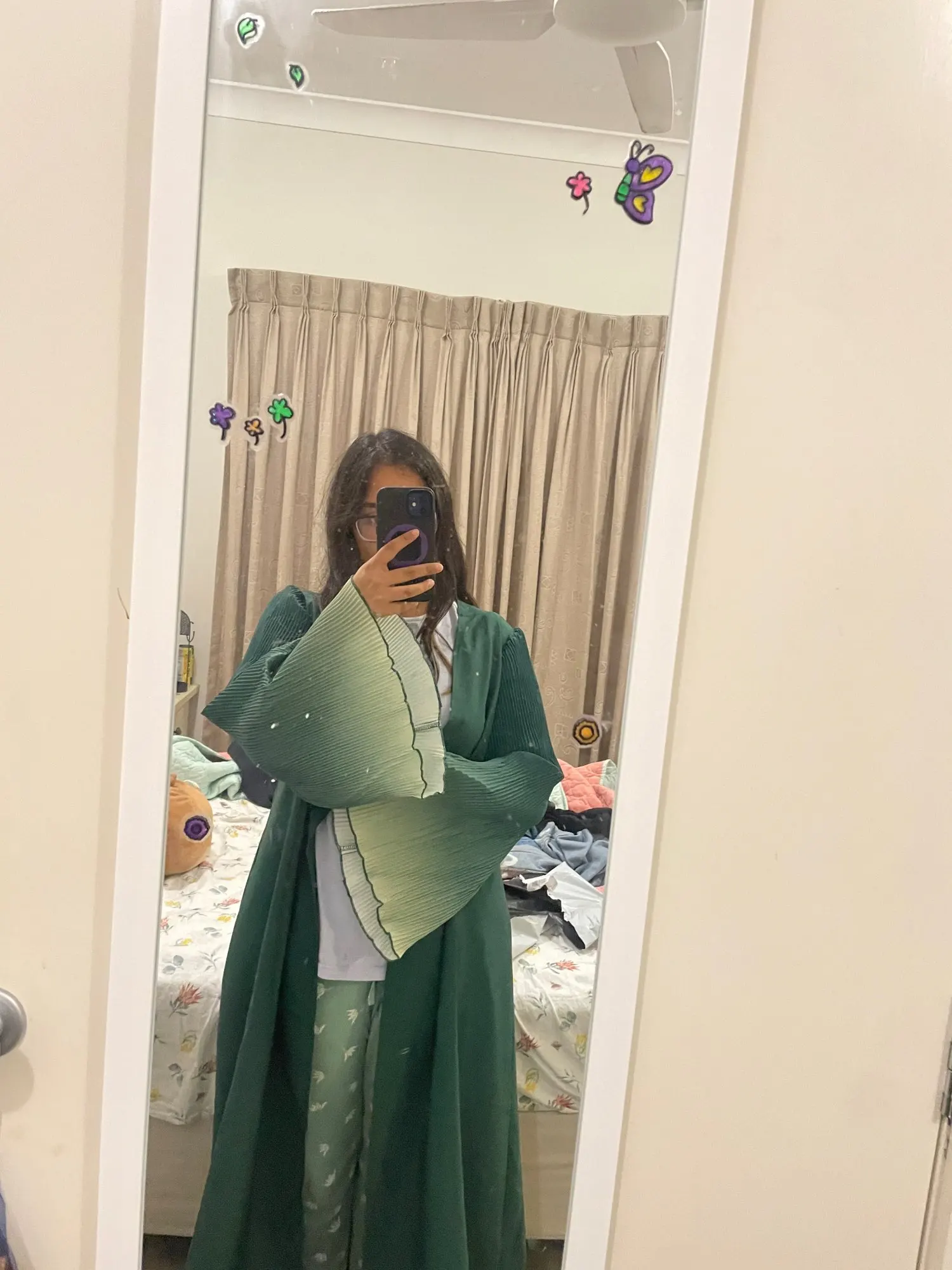 Abayas élégant ouvert devant photo review