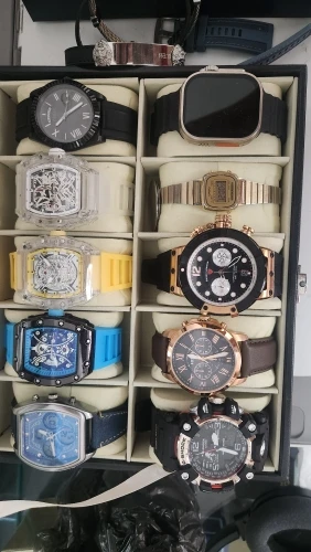 Relógio masculino luz marca de luxo barril vinho dial moda noite brilho relógio esportivo calendário reloj l146 photo review