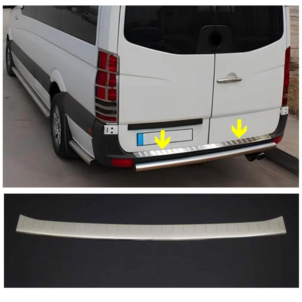 

Chrome Rear Bumper Sill For Mercedes Sprinter W907. Models 2018 And Up. Stainless Steel. A+ Quality. Automotive Accessories