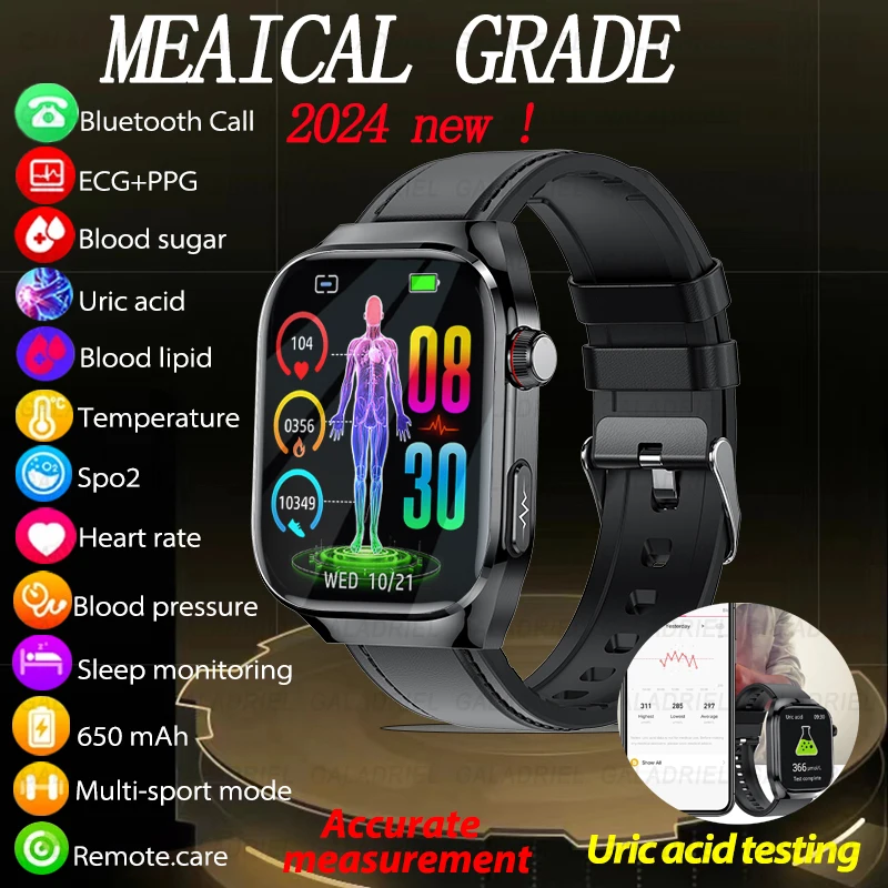 Смарт-часы TK16, 2,04 дюйма, Amoled, Bluetooth, голосовые вызовы, ЭКГ, мониторинг здоровья