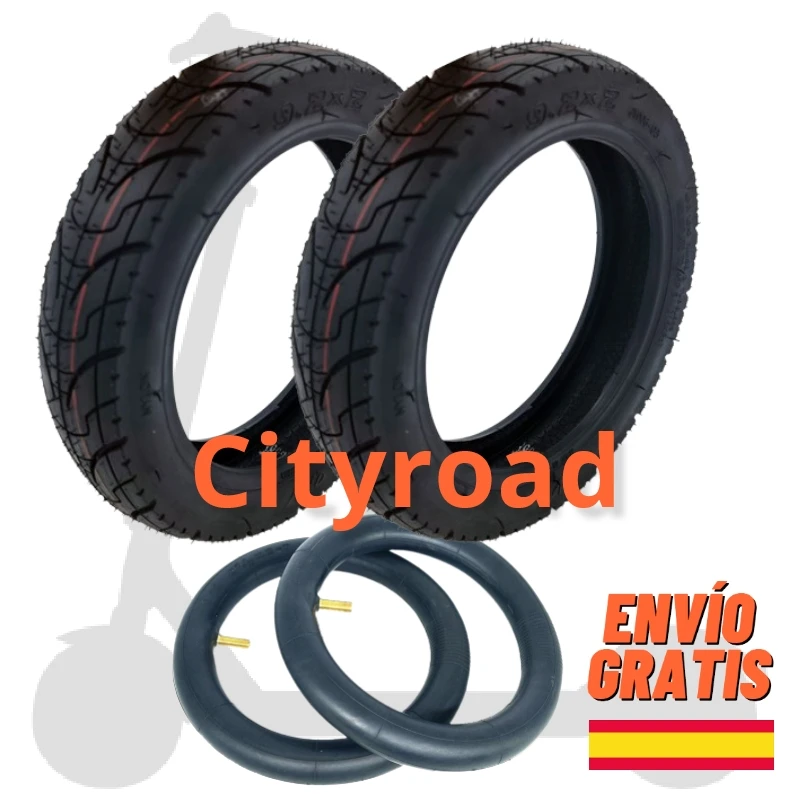 ✅Ruote Per Monopattino Elettrico Xiaomi M365 / Pro 2  Cityroad Da 9 Pollici Tubeless Per 1S / Essential/ Mi Scooter 3 / Cecotec Bongo Serie A / Dualtr