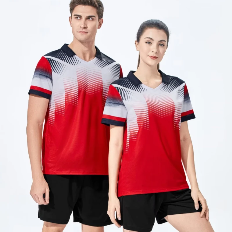Volleyball Uniform Suit for Men Women Child Badminton Table Tennis Ping Pong Short Sleeve Sports Ball Training Jersey Sets