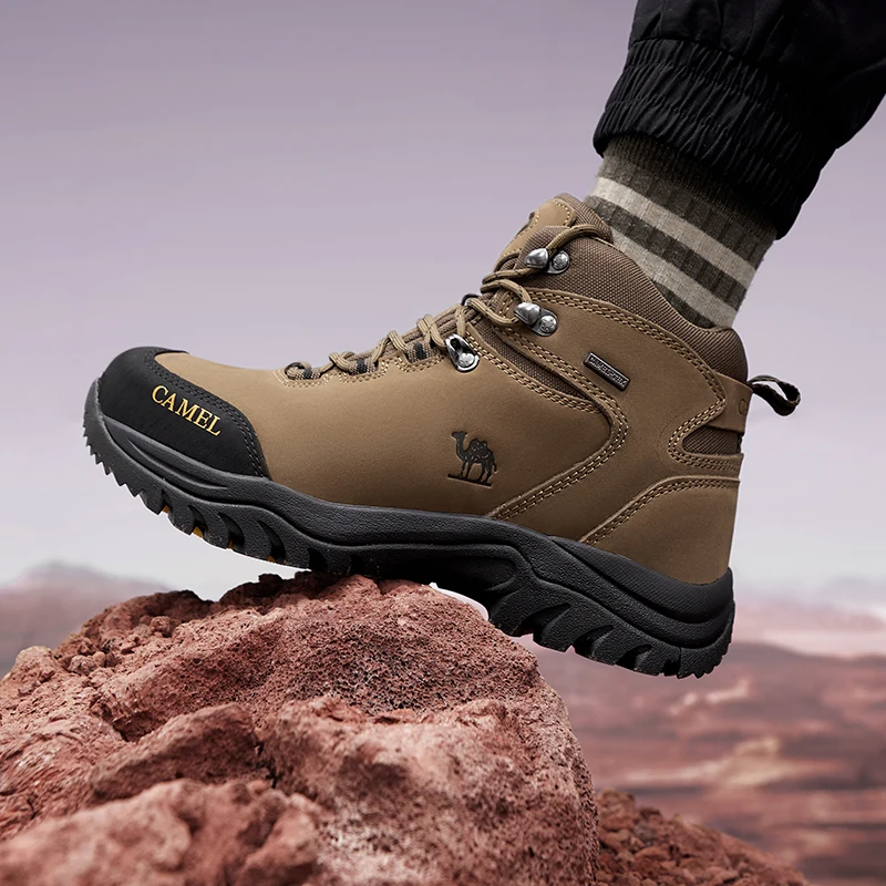 GOLDEN CAMEL Waterproof Hiking Shoes High TopTactical Military
