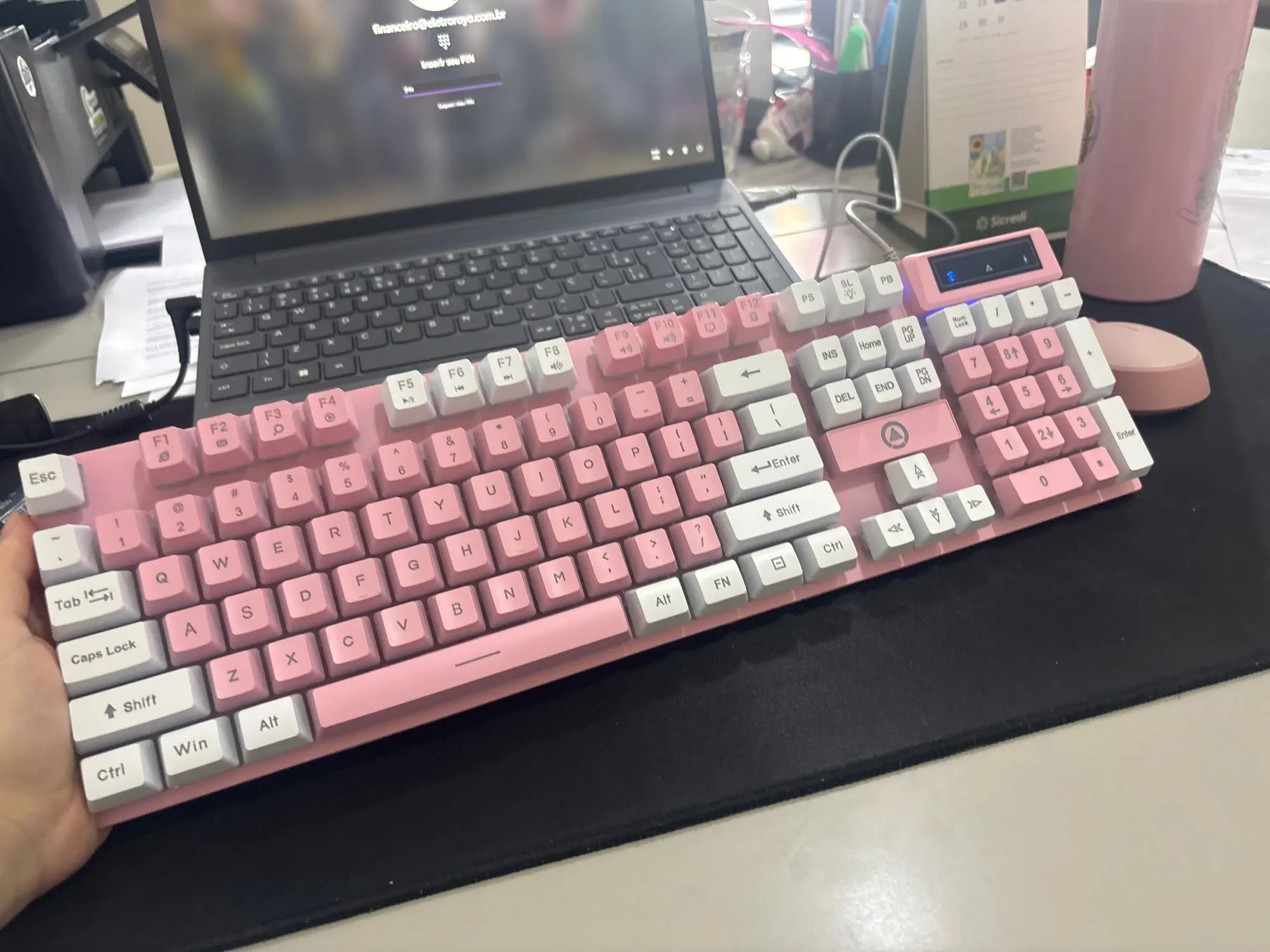 YINDIAO K500 Wired Low Profile Keyboard with Numpad photo review