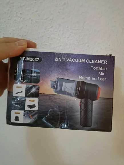 Aspirador de coche inalámbrico de 120W, aspirador portátil de mano inalámbrico para polvo, aspirador de alta potencia para el hogar, la Oficina y el coche photo review