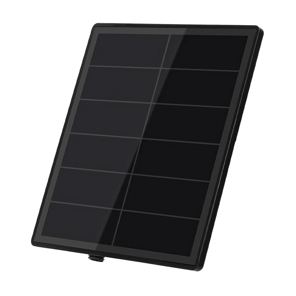 5W Solar Panel for Security Camera 5V 6V USB/Type C/DC Port Wall Mount Solar Panel Charger Built in Battery Slot IP66 Waterproof
