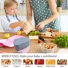 TYRY.HU 1pcs Silicone Lunch Box with Lid Round Food Crisper Bento Box Kitchen Storage Microwave Fruit Salad Fresh-Keeping 4