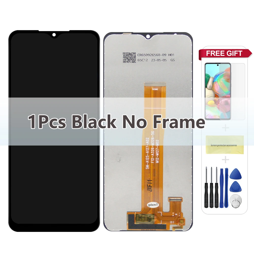 6,5 "Für Samsung A12 LCD A125F SM-A125F A125 Display Touchscreen Digitizer Für Samsung A12 Bildschirm Mit Rahmen