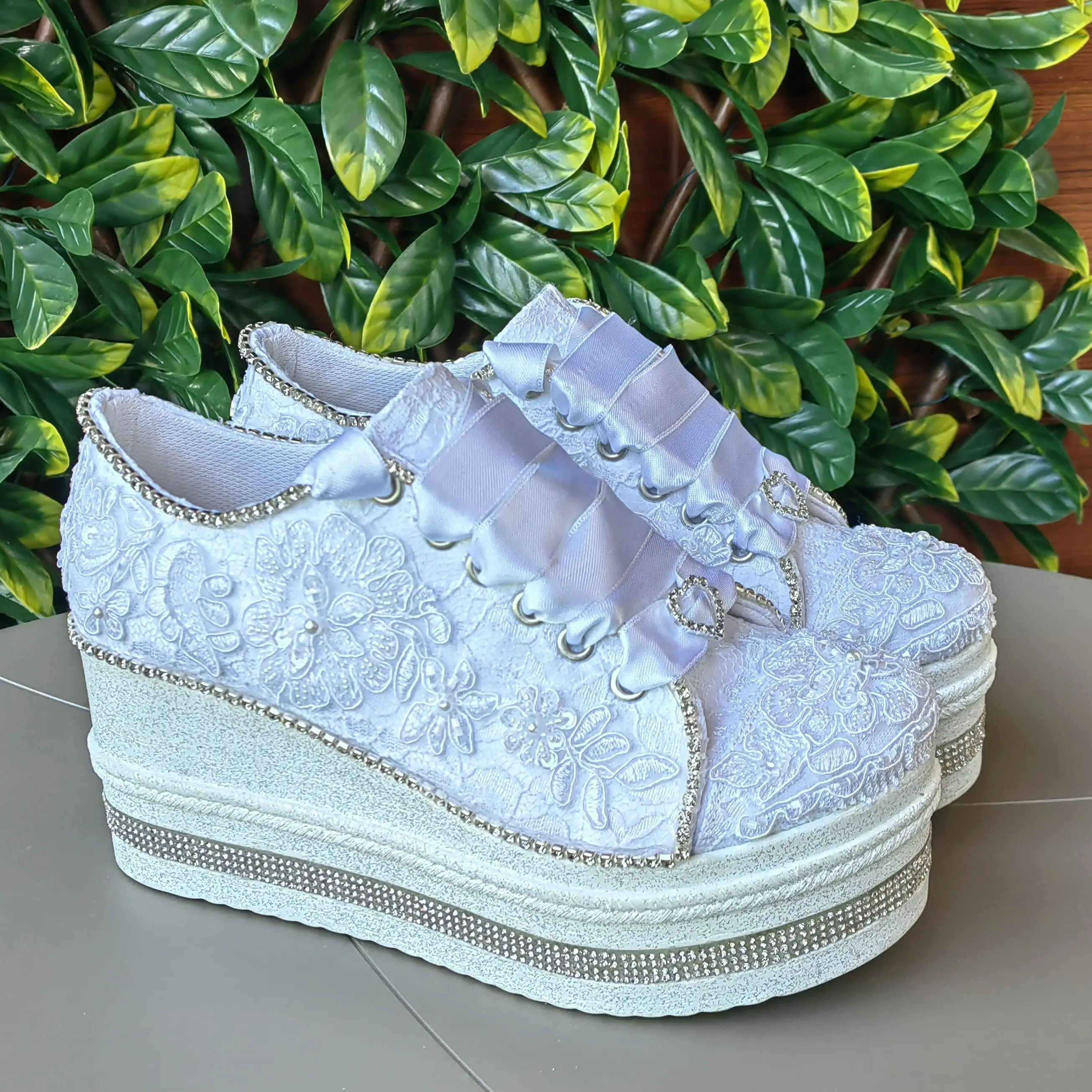 Wedding Dress Bridal Shoes 8CM Heel Height Comfortable Sport Bridal shoes Special Design Bridal Party Wedding shoes