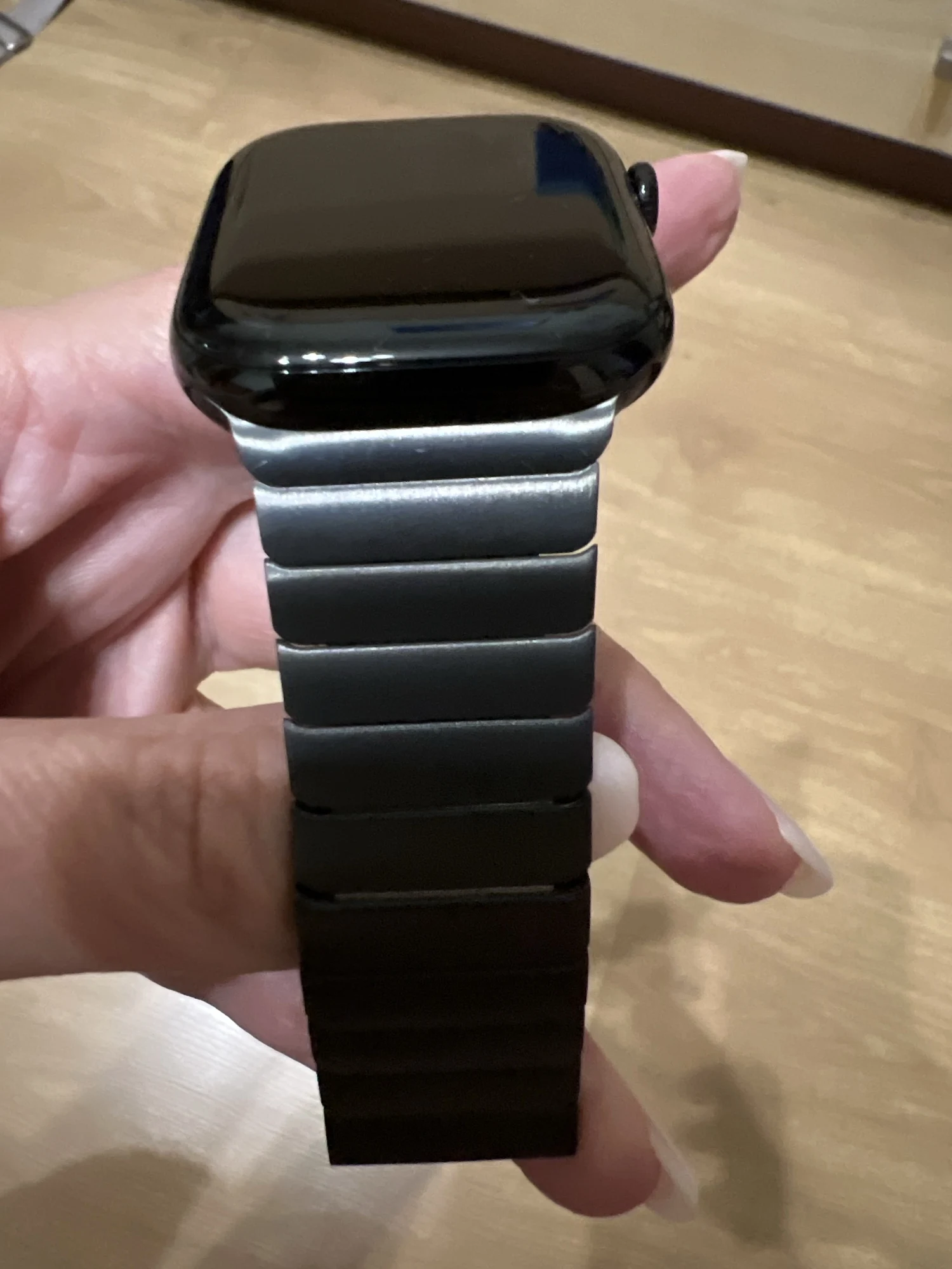 Pulseira de cor de titânio para apple watch ultra 2 49mm 10 46mm 9 8 7 5 4 se 6 loop para iwatch 45mm 41 42 44mm pulseira de aço inoxidável photo review