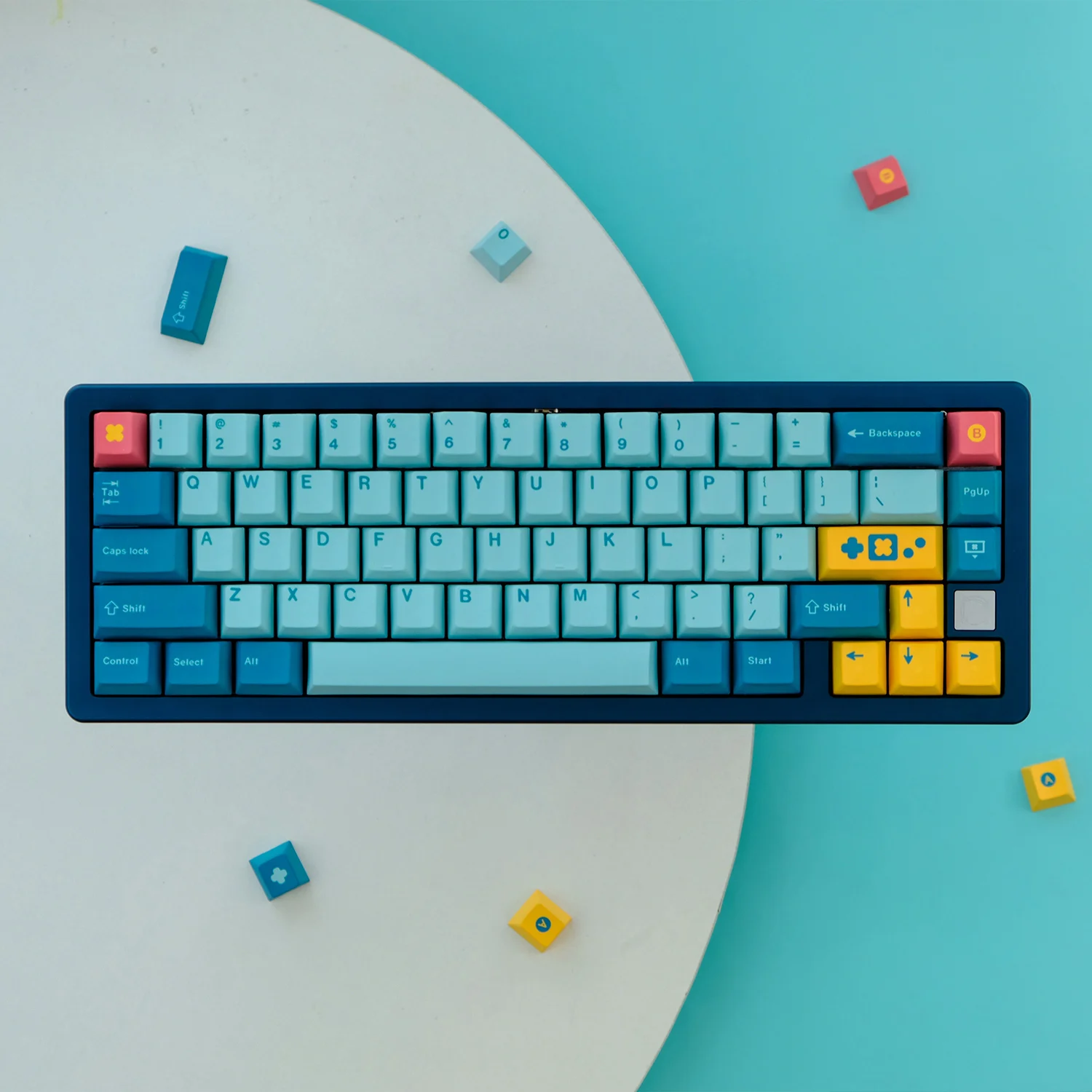 Chaves Gmk Retrocast Keycaps Cereja Perfil Pbt Tintura Sublimação Teclado Mecânico para mx Switch com 6.26u 7u Spaceba 134