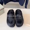Roman Platform Thick Soled Round Toe Genuine Leather Slippers for Women Horse Hair Half Slippers Casual Flat Shoes Outer Wear 5