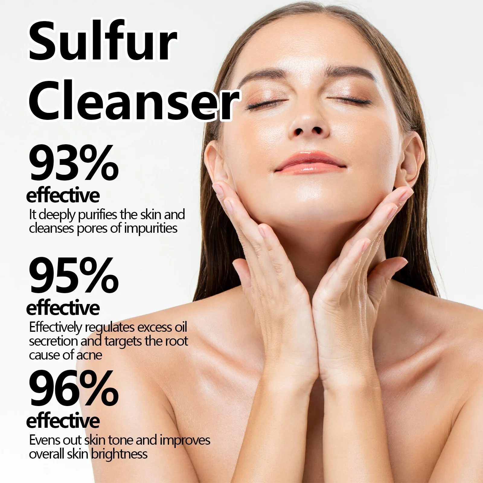 Facial Cleanser with Sulfur for Removing Clogged Pores A-Cne Treatment Nourish Facial Contours Gentle Exfoliating Facial Scrub 5