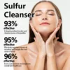 Facial Cleanser with Sulfur for Removing Clogged Pores A-Cne Treatment Nourish Facial Contours Gentle Exfoliating Facial Scrub 5