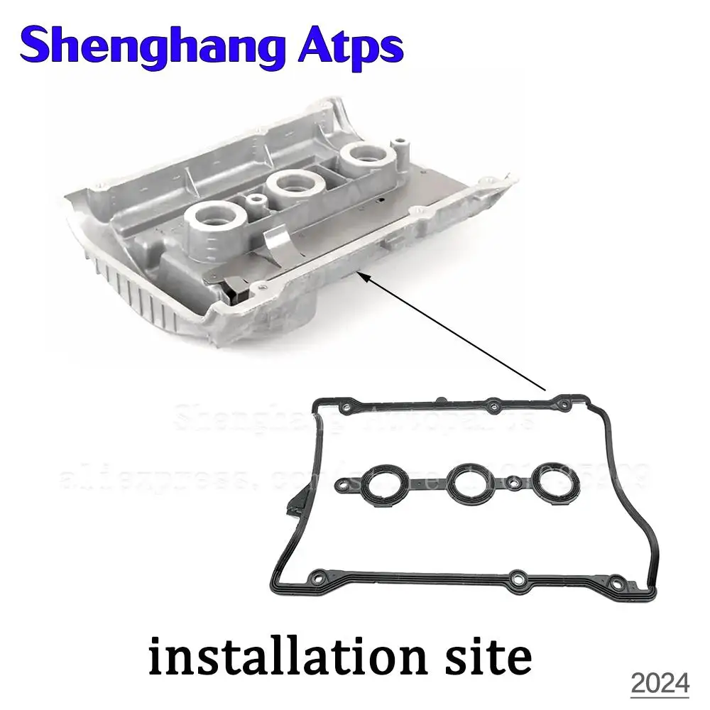 078198025 Right Left Engine Valve Cover Gaskets 078 198 025 For Audi A6 A4 S4 Allroad Quattro VW Passat 2.7L 2.8L V6 1997-2005
