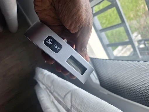 Silver Portable Luggage Scale