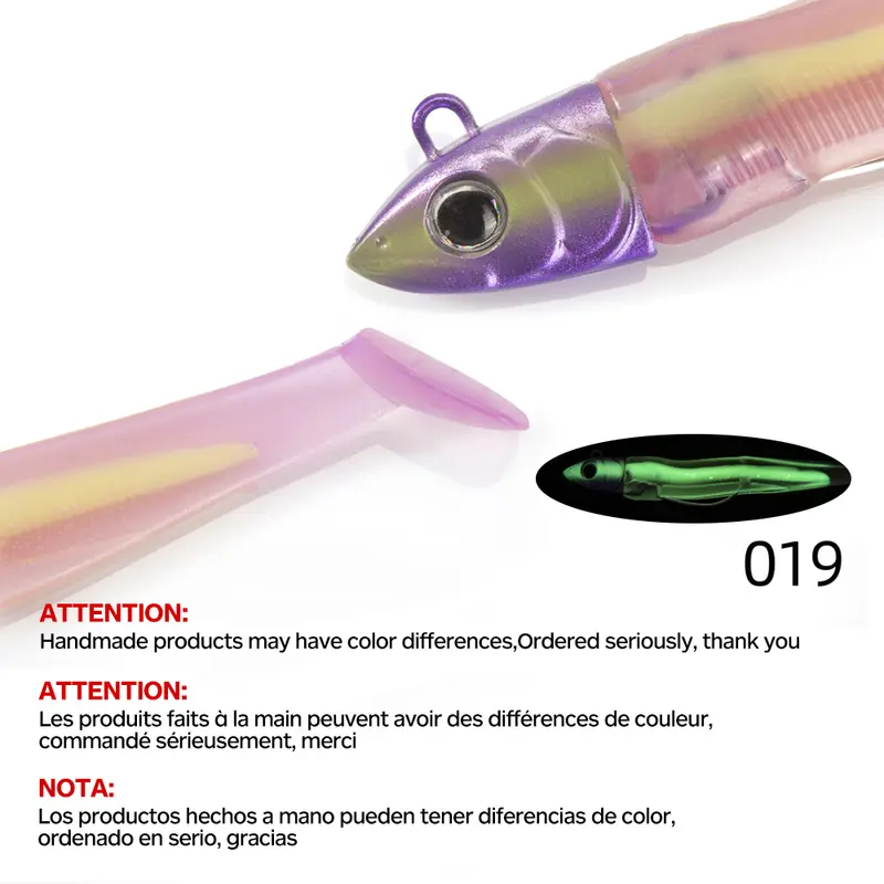 Hunthouse Barre T. Minnow 7g/12g/25g/40g/60g/90g/120g Easy Shiner Soft Fishing Lure Jig Bait Bass Pike Fishing Leurre Souple - Image 15