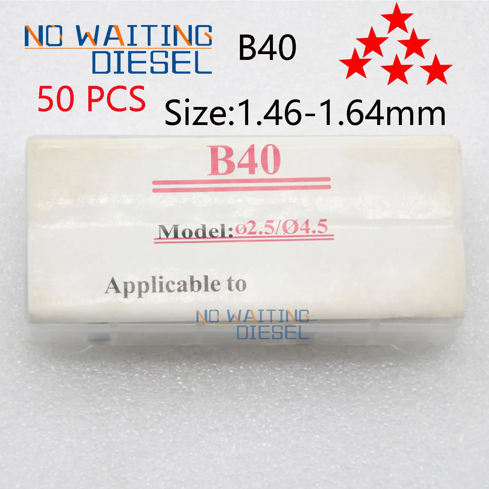 50 Pz B40 Dimensioni 1.46-1.64Mm Rondella Di Tenuta B40 Ugello Iniettori Rondella Di Base B40 Per Rondelle Di Iniezione Bosch 50 Pz 1.46-1.64Mm