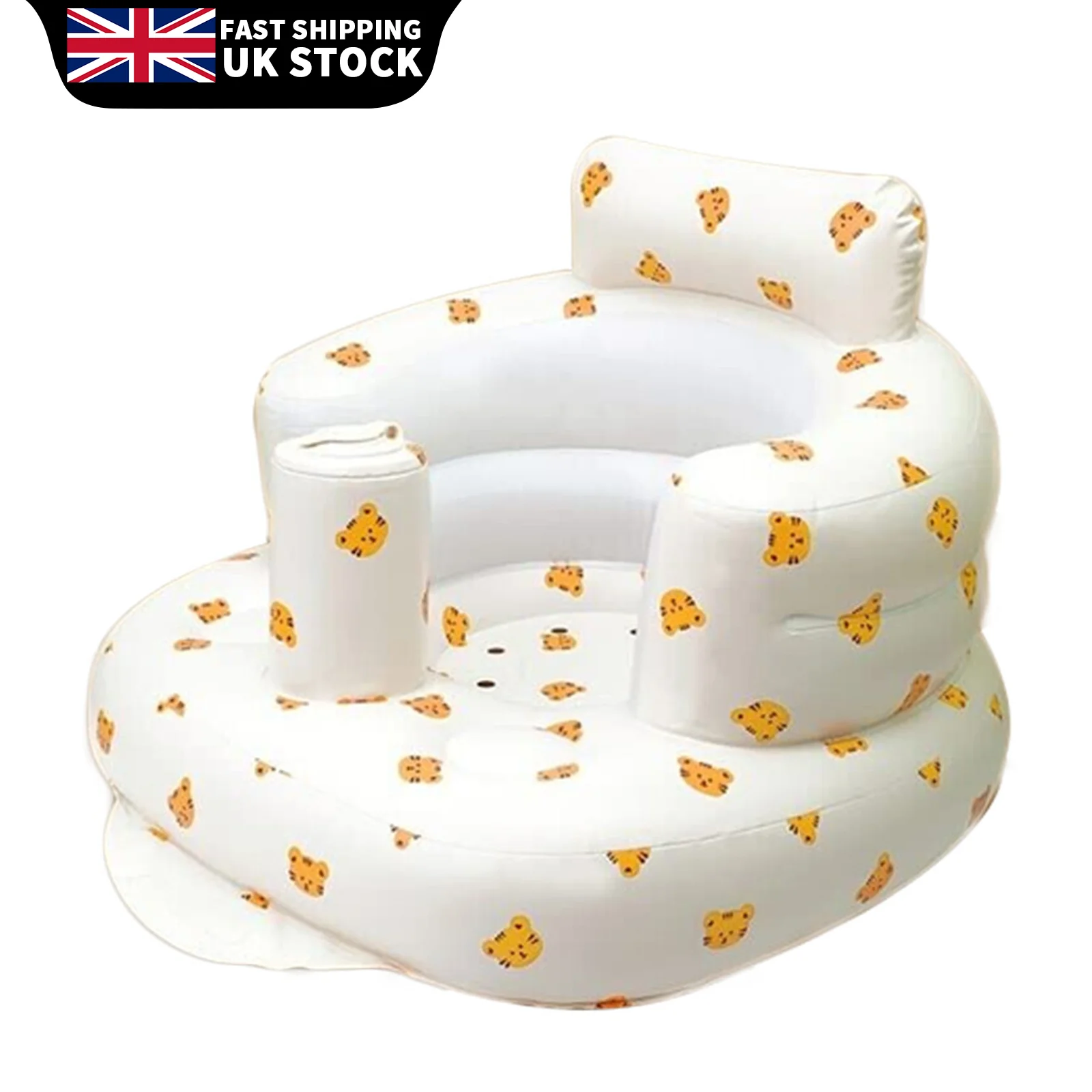 Baby Inflatable Support Seat for 3 Months & Up Baby Shower Chair Floor Seater