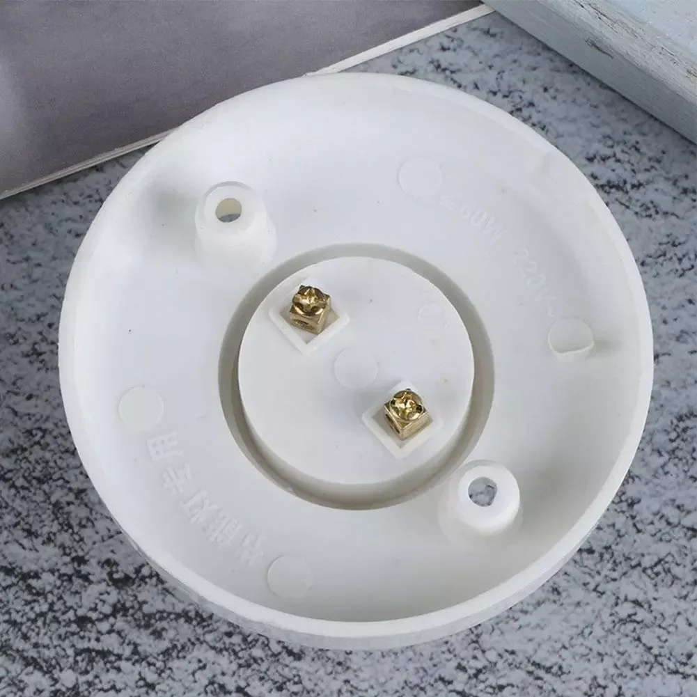 D76cm E27 Light Bulb Holder Base D118mm Screw Light Socket Plastic White Lamp Holder For Pendant LED Incandescent Energy Saving