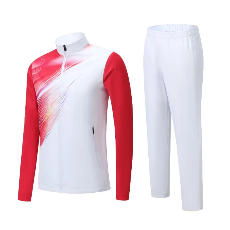 2023 Badminton Tennis Set Autumn Winter Windbreaker Jackets Men Women Ping Pong Winning Suit 2pcs Hot Sell Sports Long Pants