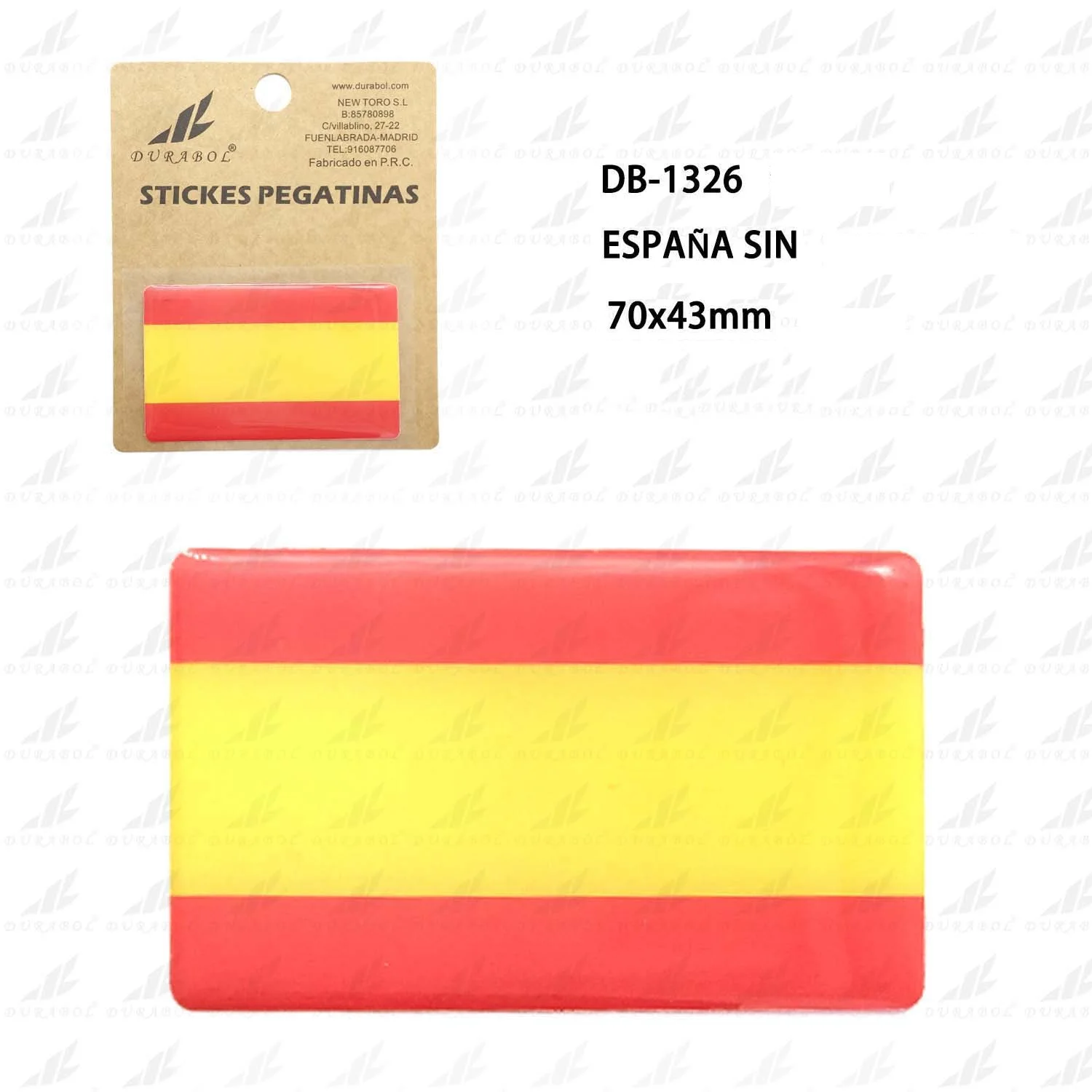 Parche bandera España trazos pequeño