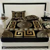 Luxurious European Style 3PC Sheet & Pillowcase Set - 100% Polyester Breathable Fabric, All-Season, Machine Washable, Digital 2