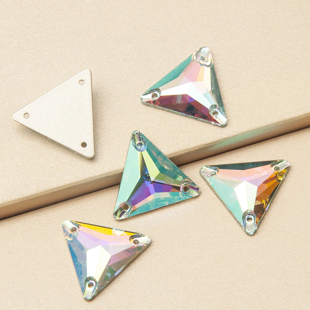 

YANRUO 3270 треугольный Аквамарин AB красивые стеклянные стразы бриллианты ремесло пришить камни DIY камни кристалл для рукоделия