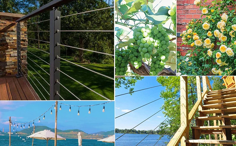 Набор кабелей SGYM 15 м/3 мм, Проволочный Трос из нержавеющей стали с ...