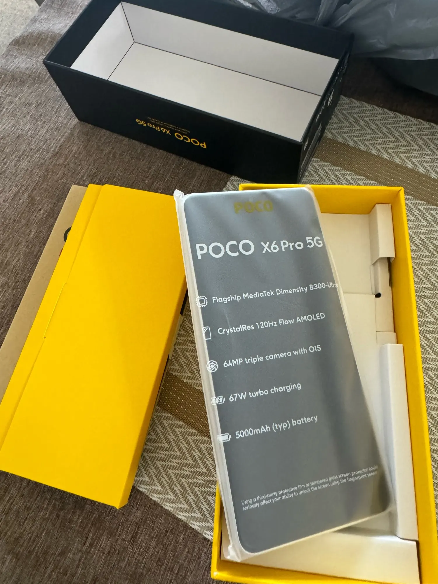 【World Premiere】POCO X6 Pro 5G Global Version Smartphone Dimensity 8300-Ultra 6.67" 1.5K Flow AMOLED DotDisplay 64MP 67W NFC