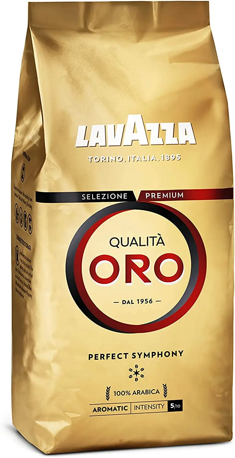 Chicchi Di Caffè Lavazza, Qualità Oro Perfect Symphony, Caffè Espresso 100% Arabica Rotondo E Aromatico, Confezione Da 500 G