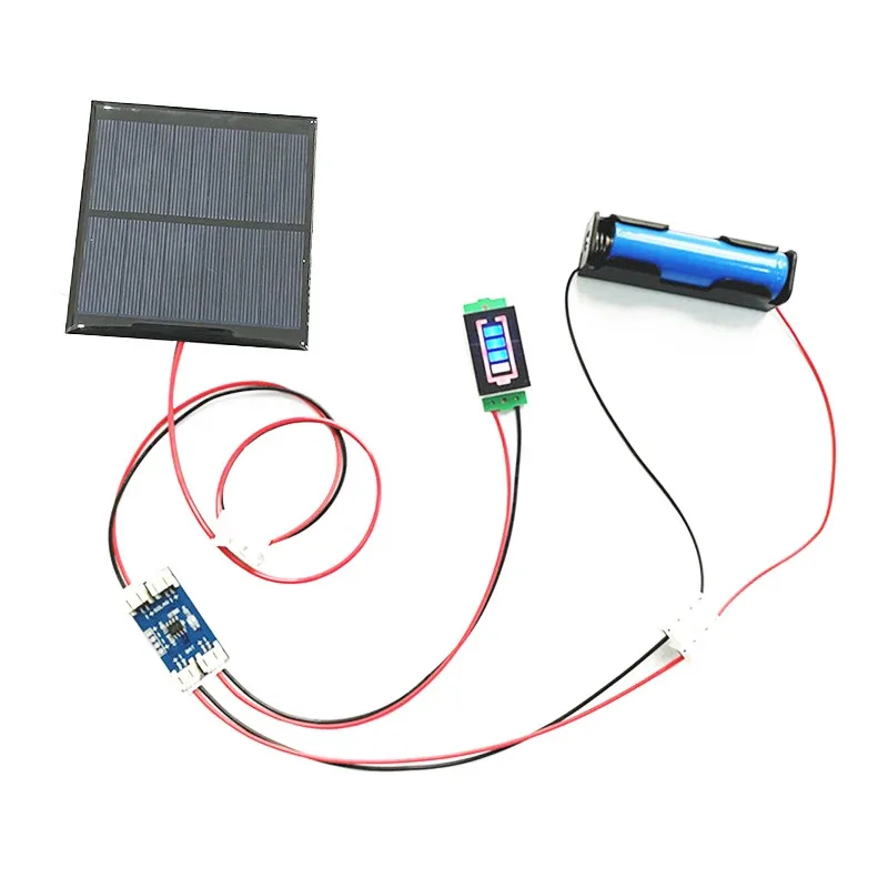 ตัวเลือกสินค้า แผงโซลาร์เซลล์ 5V 500mA พร้อมตัวควบคุมชาร์จ ใช้ง่าย DIY