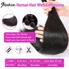 Brazilian 30 40 Inch Raw Virgin Unprocessed 100% Human Hair Extensions Bone Straight  3 4 Bundles Double Weft Bulk Braiding Hair 3