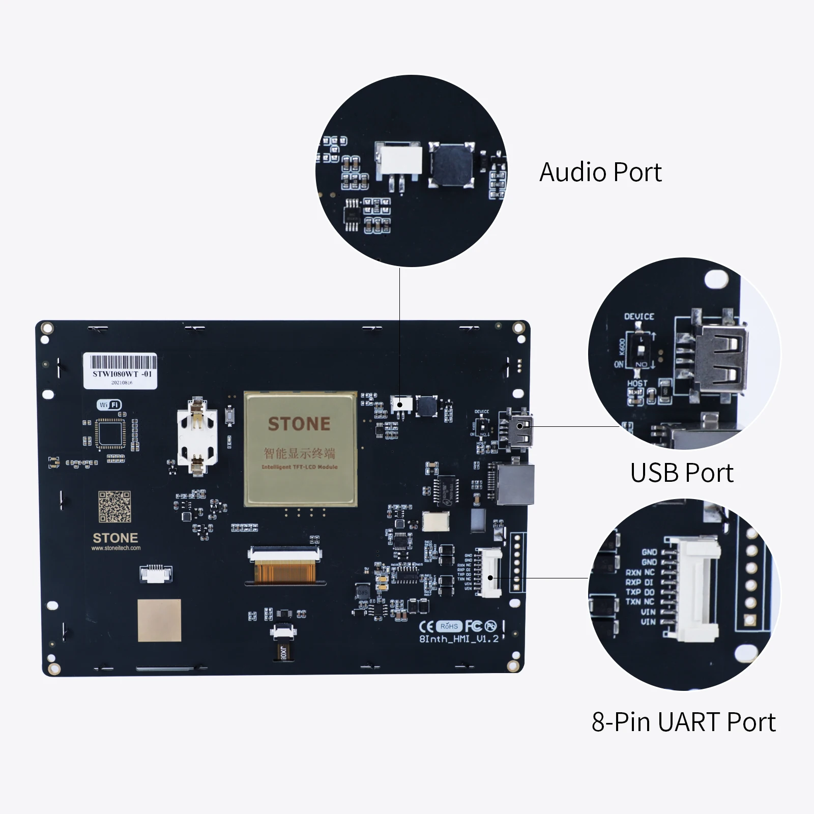 3.5-10.4 Inch HMI Intelligent TFT LCD Display Module with Controller ...