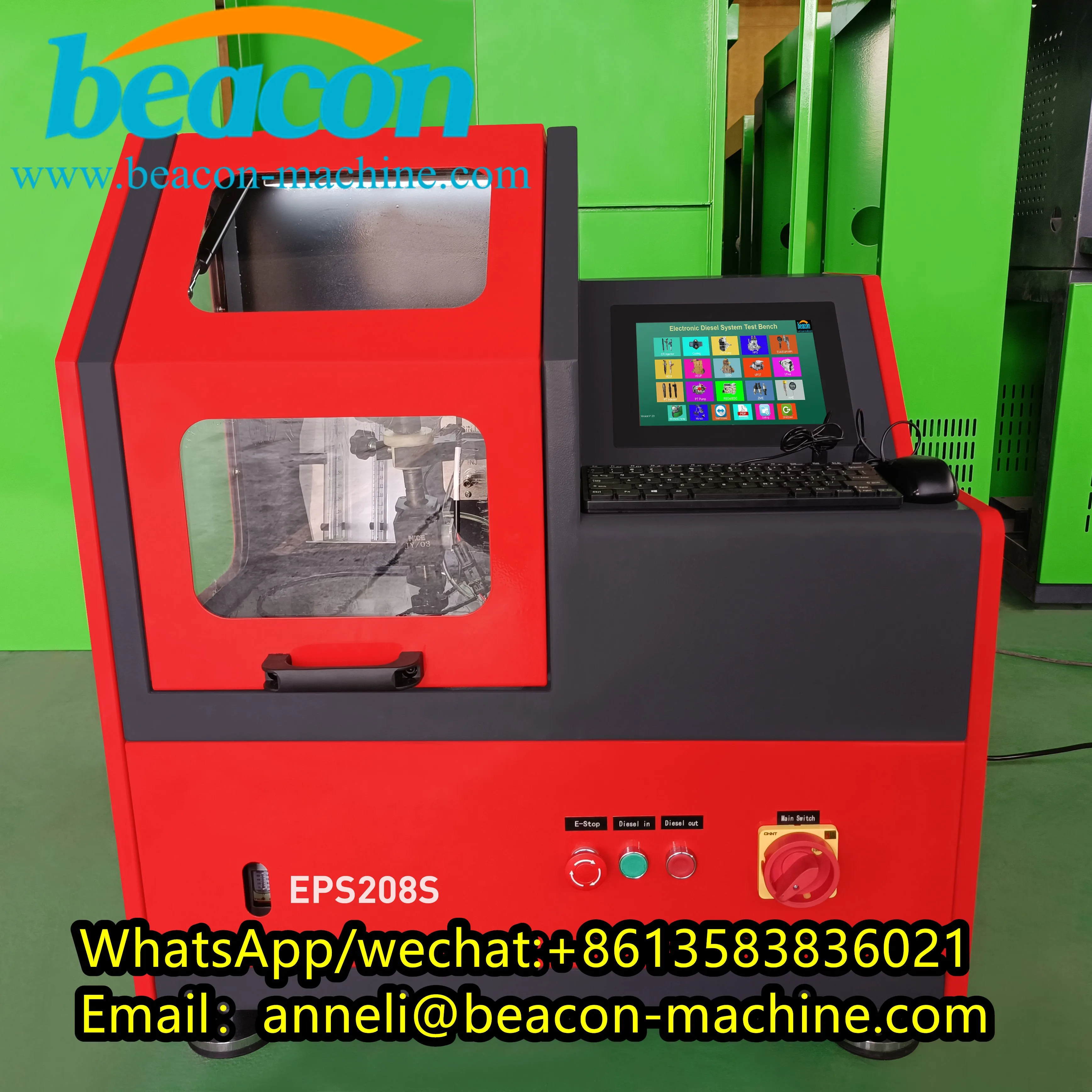 BEACON DIESEL EPS208 Injector Test Bench Common Rail Injector Testing