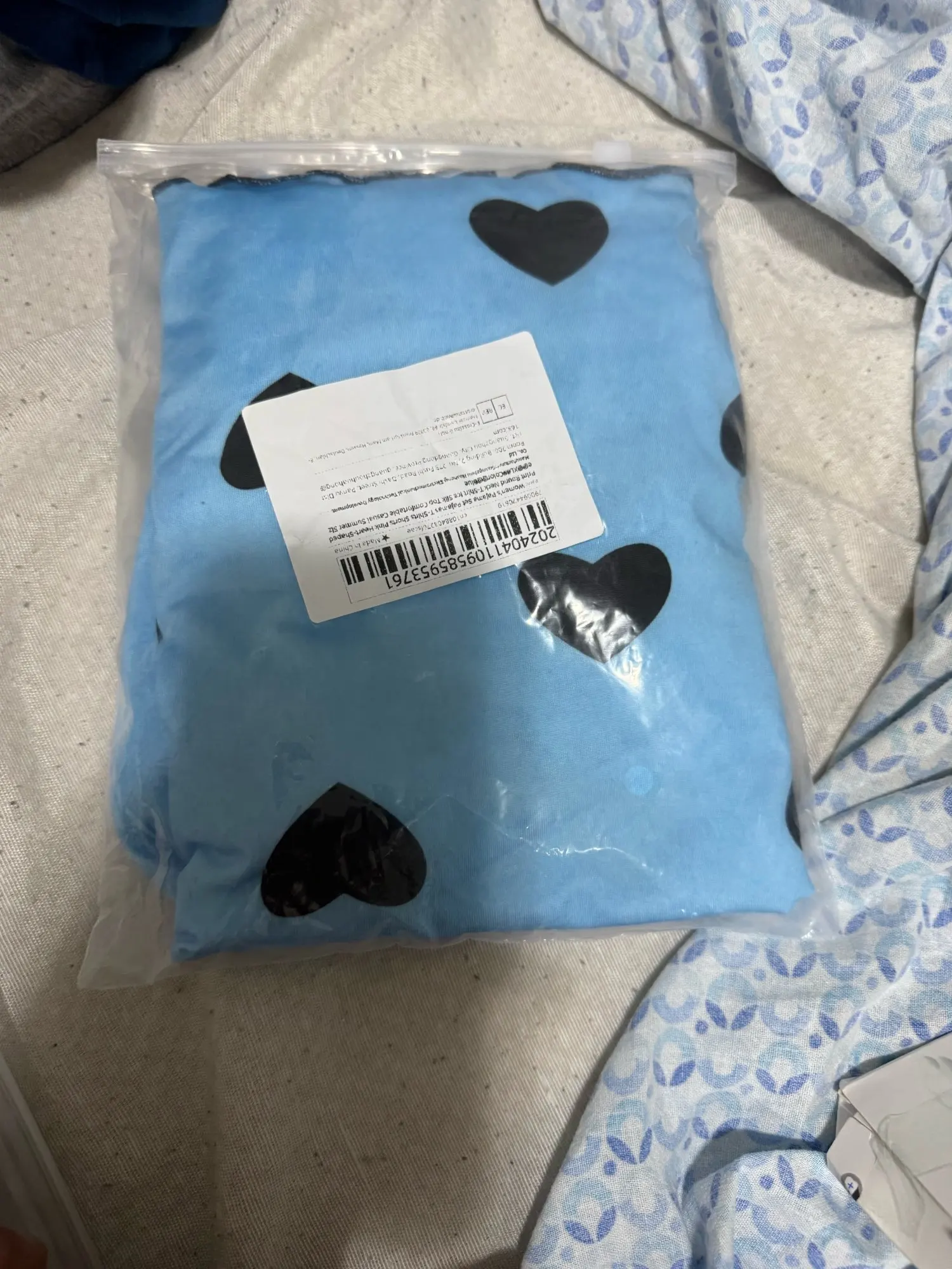 Charming Pink Heart Pajama Set for Effortless Summer Comfort photo review
