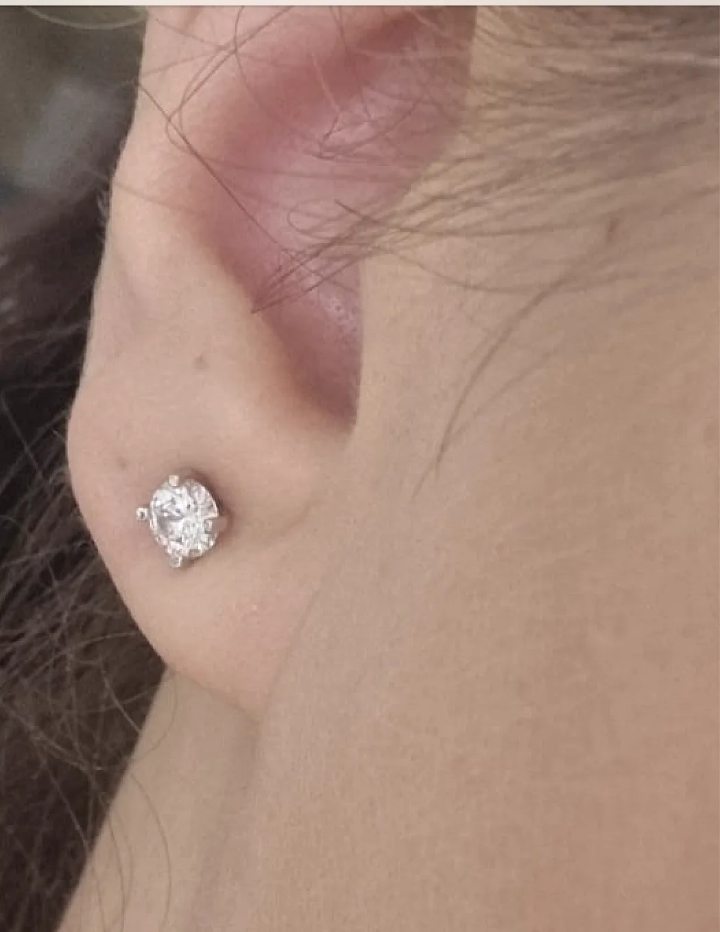 Moissanite Ear Stud Earrings photo review