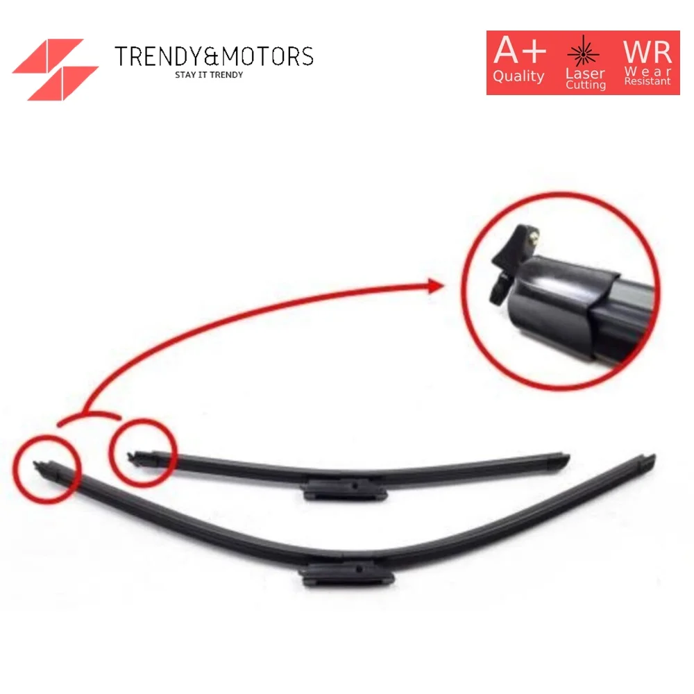 2 Pieces Front Windscreen Smart Magic Wash Wiper Blades Kit For Citroen