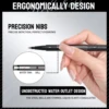 Dual-Ended Forked Tip Eyebrow Pencil with Brush, 2-in-1 Waterproof and Smudge-Proof, Precise Definition for Natural Looking Brow 4