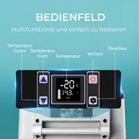 Автомобильный компрессорный охладитель EUHOMY с 12/24 В постоянного тока и 240 В переменного тока, портативный холодильник с морозильной камерой для автомобиля -20 ℃ -20 ℃ — изображение 2